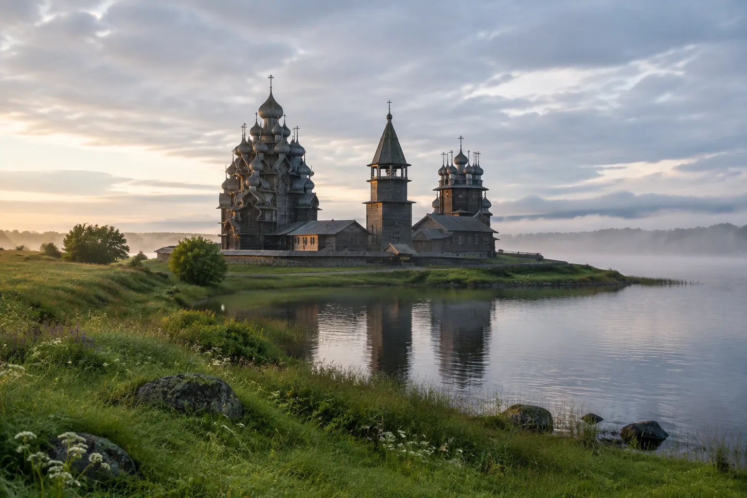 Остров Кижи и карельские пейзажи